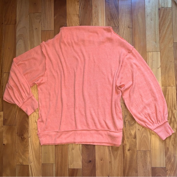 NEW Free People Ribbed Oversized Main Squeeze Hacci Top - Picture 4 of 14